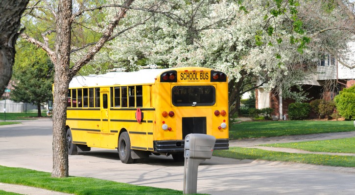 school bus in the street